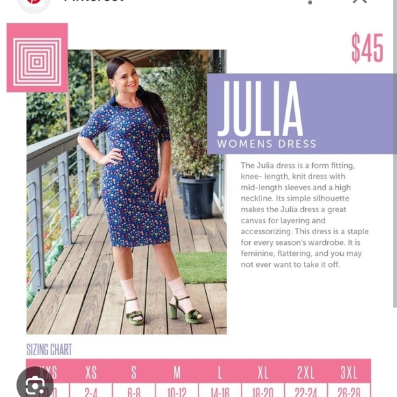 Lularoe julia xs - Picture 5 of 5